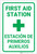 First Aid First Aid Station Bilingual Spanish - Label