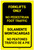 No Pedestrian Foot Traffic Bilingual Spanish - Label