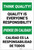 Think Quality: Quality is Everyone's Responsibility Bilingual Spanish - Label