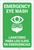 Eye Wash Bilingual Spanish - Label