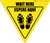 Wait Here Espere Aqui Shoe Prints Bilingual Yield - Floor Sign