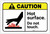 Caution: Hot Surface - Do Not Touch ANSI Landscape - Label