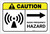 Caution: Radio Frequency Right Arrow ANSI Landscape - Label
