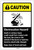 Caution: Electrocution Hazard Keep Clear Death or Injury Could Result ANSI Portrait - Label