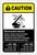 Caution: Electrocution Hazard Maintain Clearance ANSI Portrait - Label