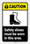 Caution: Safety Shoes Must Be Worn In Area ANSI Portrait - Label