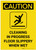Caution: Cleaning in Progress Floor Slippery When Wet Portrait with Graphic - Label