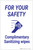 For Your Safety: Complimentary Sanitizing Wipes - Label