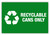 Recyclable Cans Only Label