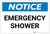 Notice: Emergency Shower - Label