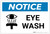 Notice: Eye Wash with Icon - Label