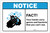 Notice: FACT Your Hands Carry Germs ANSI Landscape - Label