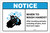 Notice: Wash Hands After Touching Animals ANSI Landscape - Label