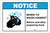 Notice: Wash Hands Before Preparing Food ANSI Landscape - Label