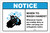 Notice: Wash Hands When Hands are Dirty ANSI Landscape - Label