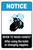 Notice: Wash Hands After Using Toilet ANSI Portrait - Label