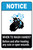 Notice: Wash Hands Before Treating Wounds ANSI Portrait - Label