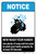 Notice: Use Plenty of Soap and Hot Water to Wash Your Hands ANSI Portrait - Label