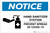 Notice: Hand Sanitizer Station COVID-19 ANSI Landscape - Label