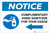 Notice: Complimentary Hand Sanitizer For Your Usage - Left Arrow Landscape - Label
