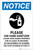 Notice: In The Interests Hygiene Use Hand Sanitizer Portrait - Label