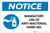 Notice: Mandatory Use Of Anti-Bacterial Hand Gel with Icon Landscape - Label