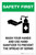 Safety First: Wash Hands & Use Hand Sanitizer Portrait - Label