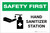 Safety First: Hand Sanitizer Station Landscape - Label