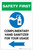 Safety First: Complimentary Hand Sanitizer For Your Usage - Left Arrow Portrait - Label