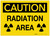 Caution: Radiation Area with Graphic - Label