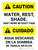 Caution: Water Rest Shade Don't Work Without Them Bilingual Portrait - Wall Sign