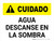 Caution: Water Rest Shade Spanish Landscape - Wall Sign