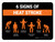 6 Signs Of Heat Stroke Landscape - Wall Sign