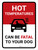 Hot Temperatures Can Be Fatal To Your Dog Portrait - Wall Sign