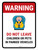 Warning: Do Not Leave Children Or Pets In Parked Vehicles Portrait - Wall Sign