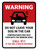 Warning: Do Not Leave Dog In The Car Portrait - Wall Sign