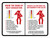 Know The Signs Of Heat Exhaustion Bilingual Landscape - Wall Sign