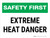 Safety First: Extreme Heat Danger Landscape - Wall Sign