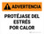 Warning: Protect Yourself From Heat Stress Spanish Landscape - Wall Sign