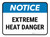 Notice: Extreme Heat Danger Rectangular - Floor Sign