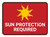 Sun Protection Required Rectangular - Floor Sign