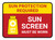 Sun Screen Must Be Worn Rectangular - Floor Sign