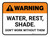 Warning: Water Rest Shade Don't Work Without Them Rectangular - Floor Sign