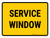Service Window Landscape - Wall Sign