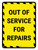 Out Of Service For Repairs Portrait - Wall Sign