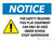 Notice: For Safety Reasons, Staff Supervision Landscape - Wall Sign