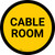 Cable Room Circular - Floor Sign