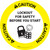 Caution: Lockout For Safety Before You Start Circular - Floor Sign