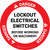 Danger: Lockout Electrical Switches Before Working Circular - Floor Sign
