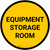 Equipment Storage Room Circular - Floor Sign